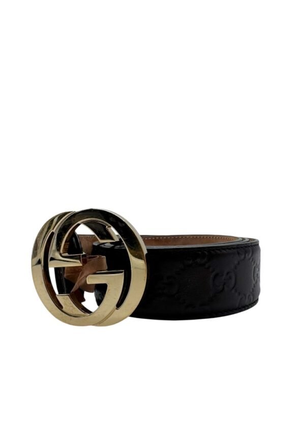 GUCCI -  INTERLOCKING MONOGRAM BELT - Image 12